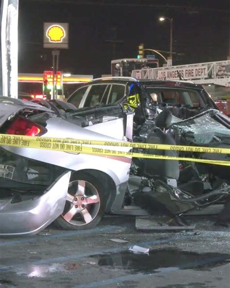 Three people, including an infant, in critical condition after traffic collision in Los Angeles